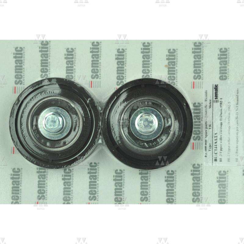 BL-C144AATA01 | 2 X UPPER ROLLER FOR CARRIAGE D.74MM (EXTERNAL), NYLON PA 66 CLADDED POLYURETHANE